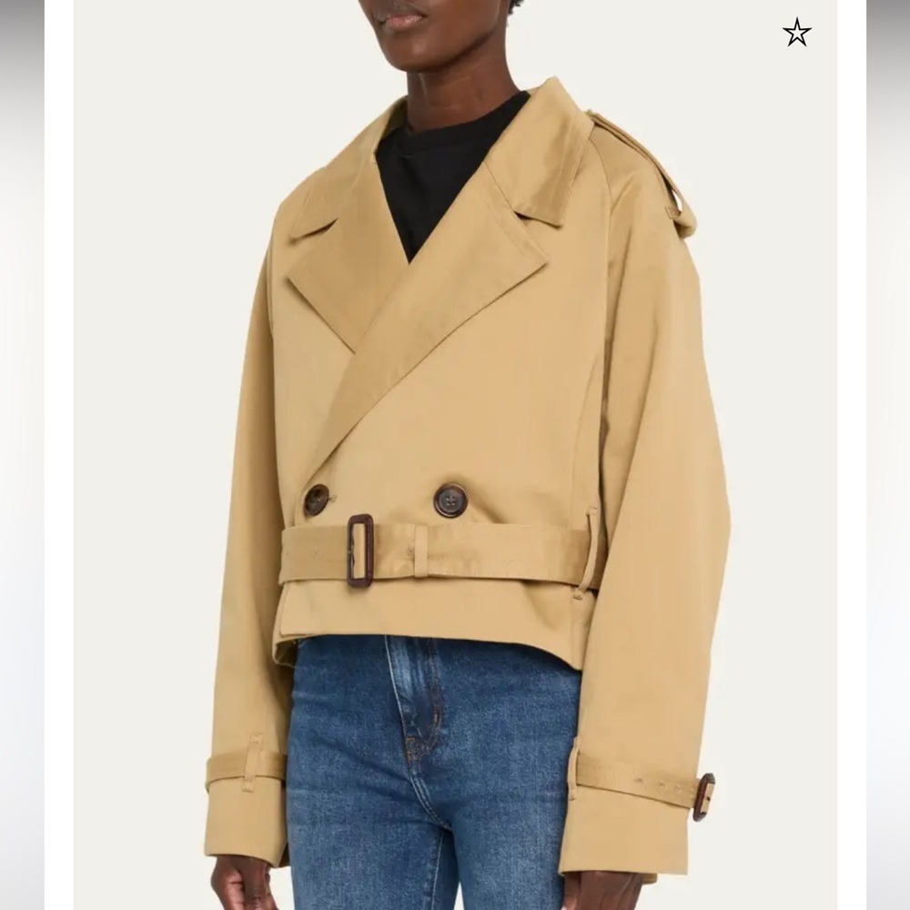 FRAME The Swing Trench Jacket in Desert Tan - Picture 7 of 16